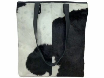 Belle Couleur - Belle Black and White Cowhide Bag