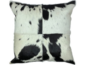 Black and White Cowhide Cushion