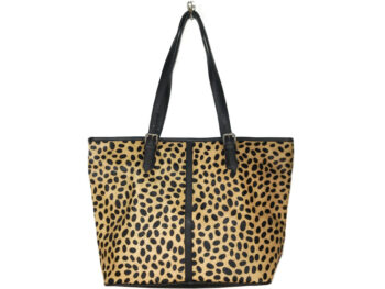 Belle Couleur - Adele Cheetah Print Cowhide Shoulder Bag