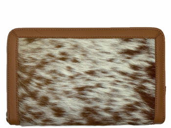 Belle Couleur - Colette Speckled Tan and White Cowhide Wallet