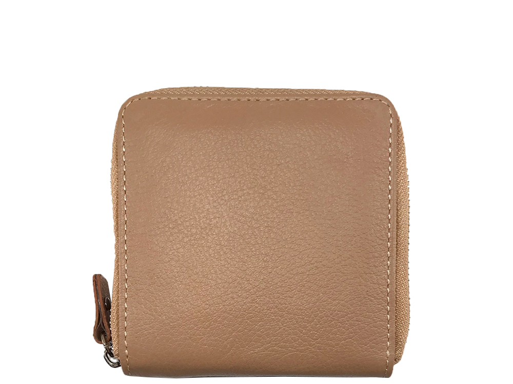 Simone Nude Square Leather Wallet