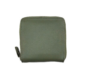 Simone Olive Green Square Leather Wallet