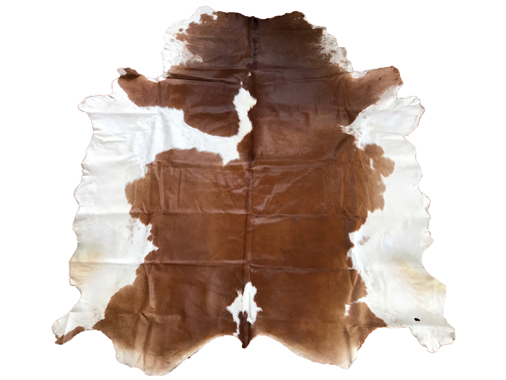 Cowhide Rug Tan And White Belle Couleur
