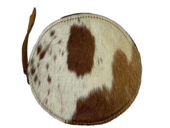 Belle Couleur - Annabelle Speckled Tan and White Cowhide Purse