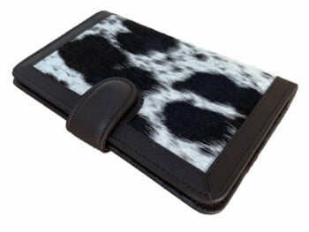 Belle Couleur - Isabelle Chocolate and White Cowhide Wallet