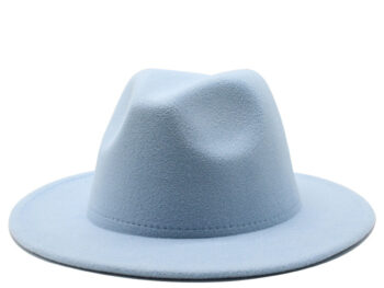 Belle Couleur - Sky Blue Fedora Hat