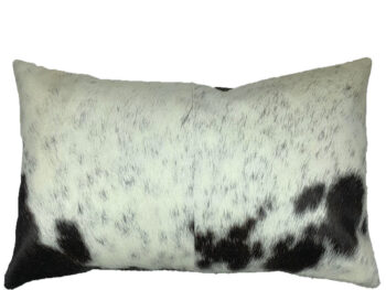 Belle Couleur - Speckled Chocolate and White Rectangle Cowhide Cushion