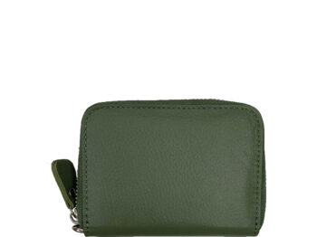 Belle Couleur - Elle Olive Green Leather Wallet