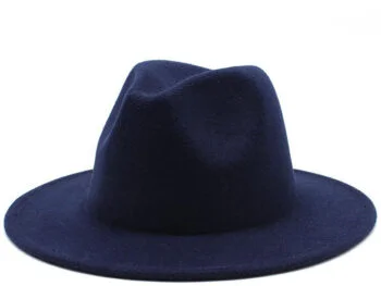 Belle Couleur - Navy Fedora Hat