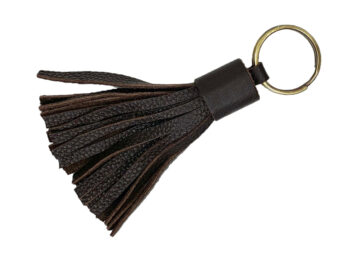 Belle Couleur - Coco Chocolate Leather Tassel Keyring