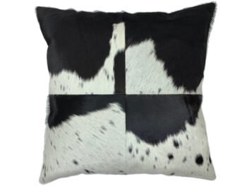 Belle Couleur - Black and White Cowhide Cushion