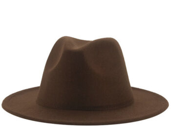 Belle Couleur - Chocolate Brown Fedora Hat